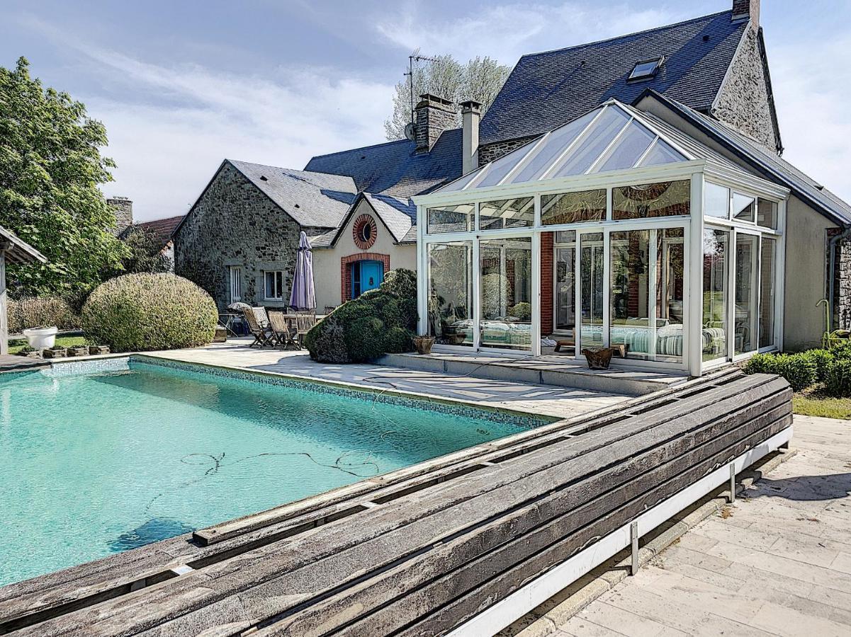 Gite De Charme "La Maison Saint-Leonard" Avec Piscine, Spa, Vue Sur Le Mont Saint-Michel Vains المظهر الخارجي الصورة