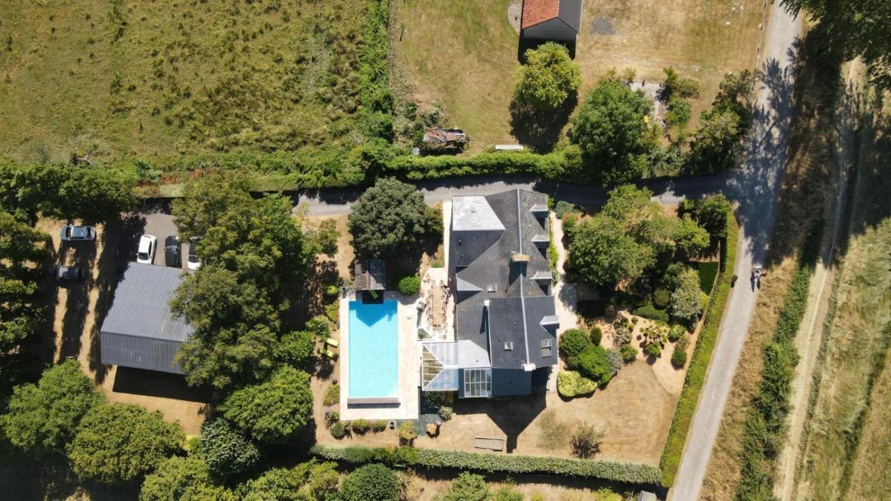 Gite De Charme "La Maison Saint-Leonard" Avec Piscine, Spa, Vue Sur Le Mont Saint-Michel Vains المظهر الخارجي الصورة